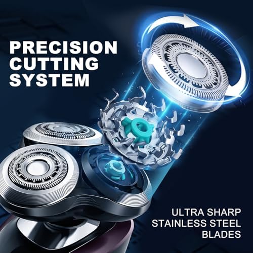 Upgraded SH90 Replacement Head for Phi-Lips No-relco, Shaver Heads Blades Cutter Compatible with Phillips No-relco SH90/62 Series 9000 Series 8000 S8950 S9000 S9311 S9321 S9511 S9531 S9721