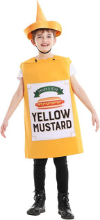 Seasons Yellow Mustard Costume For kids, Halloween Costume, One Size