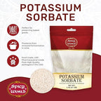 Potassium Sorbate 2 Oz - Food Grade - Great Wine Stabilizer, Preservative for Gummies, Mead, Cider - by Spicy World