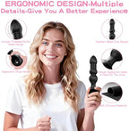 Thrusting Vibrating Anal Plug, Wordone Anal Beads with 10 Vibrations&7 Thrust Prostate Massager Adults Toys, Male Sex Toys Vibrating Butt Plug, Anal Toys Bullet G-Spot Vibrator for Men Women Couples