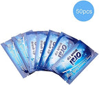 Lingettes Anti Dent,Brush Ups Baby Teeth Wipes Oral Up, Teeth Wipes,Deep Cleaning Theet Wipes 50Pcs Wipes Clean Teeth Wipe Cloth Tooth Cleansing Tool for Oral Deep