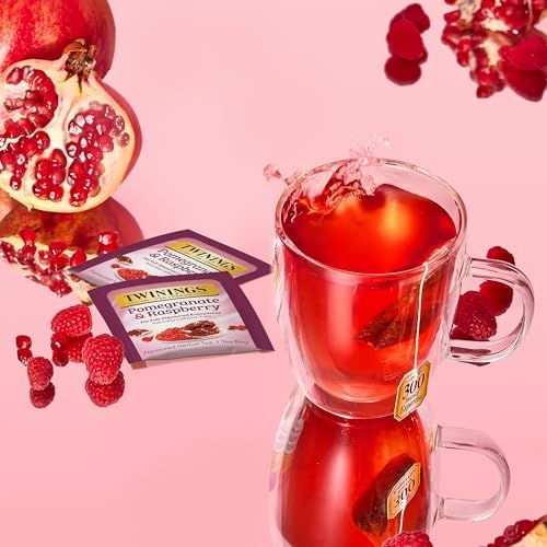 Twinings Fruity Herbal Assorted Caffeine Free Tea Bag Sampler (Pack of 45) Boxed Variety Gift Set