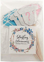 Darling Souvenir, Bridal Shower Tea Party Cupcake Topper, Birthday Dessert Decorations Tea Kettle Cup Cupcake Toppers - Pack of 20