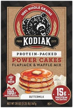 Kodiak Cakes Protein Pancake Power Cakes, Flapjack and Waffle Baking Mix, Buttermilk, 20 Oz, (Pack of 6)