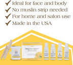 Gigi Strip-Free Honee Wax Kit for Hair Removal - Complete At-Home Waxing Kit for Face, Body, Bikini & Brazilian