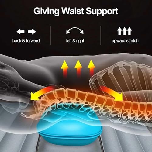 Full Body Massage Mat with Heat Kneading & Vibration - 10-Drive Heating & Detachable Leg Support for Home Office Use - Relief for Neck Back Legs & Feet