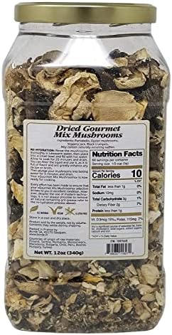 The Wild Mushroom Co. Dried Gourmet Mix European Mushrooms 12 Ounces (340g)