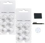 Click Dome 8mm Open for Connexx,Siemens,Signia and Rexton RIC Hearing Aids with Cleaning Brush Tools (8MM)