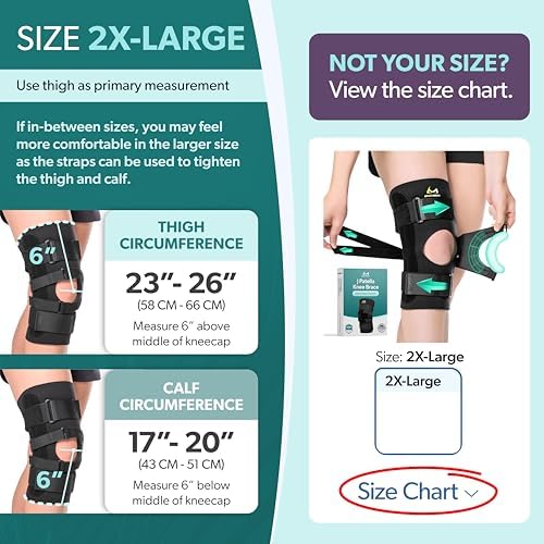 BraceAbility J Patella Knee Brace - Lateral Patellar Stabilizer with Medial and J-Lat Support Straps for Dislocation, Subluxation, Patellofemoral Pain, Left or Right Kneecap Tracking (2XL)