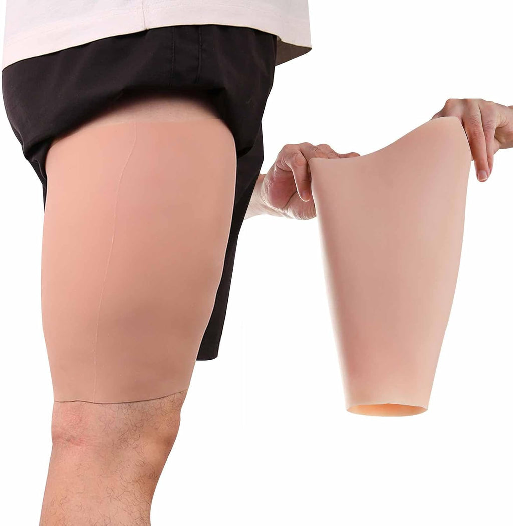 Silicone Thigh Pad Realistic Silicone Calf Leg Enhancer Pads Suitable Crooked Or Thin Legs Arms Scar Cover Sleeves