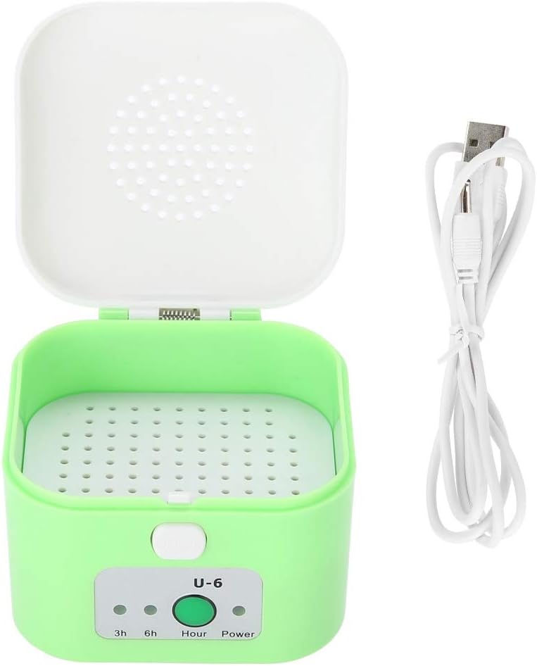 Hearing Aid Dryers, Portable Hearing Aids Dehumidifiers Electric USB Drying Box Headphone Dehumidifier Moisture Proof Hearing Aid Dryer Case