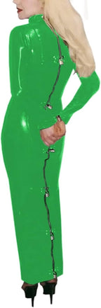 Lockable Costume Lockable Dress Bag Wear Male Women Night Club Wear,Green,M