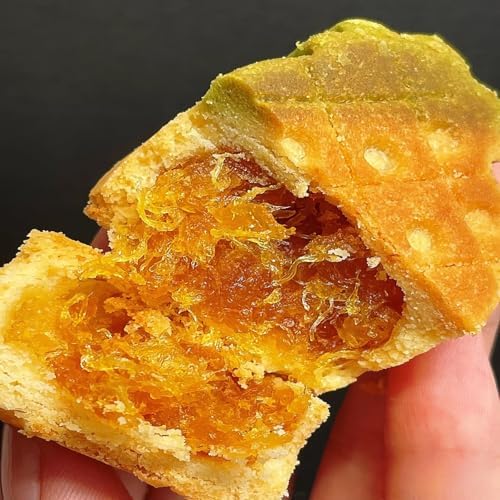 QIXINLIZYY Mango Pineapple Cake(10Count/300g) Best Taiwanese Gift- Taiwan food-Traditional Taiwanese Mango Cake Butter Cookies-Delicious side dish for coffee or breakfast.