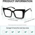 Eyekepper Transition Photochromic Bifocal Readers Reading Glasses for Women Oversized