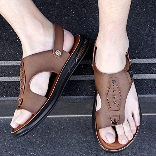 Men's Orthopedic Sandals, Sandals for Bunions, Big Toe Foot Correction Sandal,for Pain Relief Hallux Valgus Bunion Symptoms (Color : Brown, Size : 6.5)