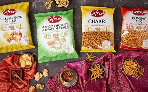 CoFresh Snacks, Indian Rice Sticks, Mix of Savoury Noodles, Peas, Peanuts & Lentils, Savoury Indian Snacks, Britain's Favorite Indian Snack Brand, Vegetarian, Taste of India, 11oz (Balti Mix)