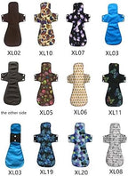 MUMBABY 32 pcs Full Series Set 1pc Mini Wet Bag+5@7inch +5@8inch+8@10inch+5@12inch+5@14inch +3@16inch Charcoal Bamboo Mama Cloth/Menstrual Pads/Reusable Sanitary Pads