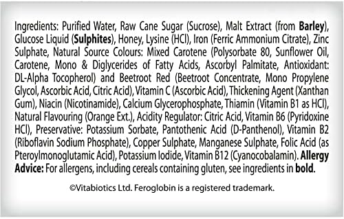 Vitabiotics Organic Feroglobin Liquid 500ml