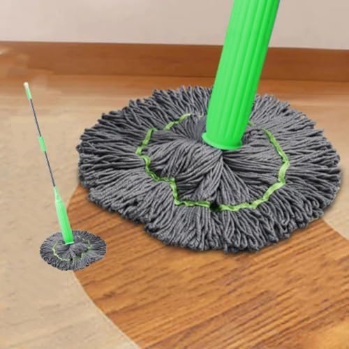 FOTN 2 in 1 Dehydrated Mop, 2024 New Self-Wringing Twist Mops for Floor Cleaning，Self Wringing 360 Flat Mop with Stainless Detachable Steel Handle (1PC+1 mop Head)