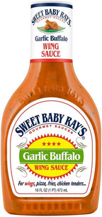 Sweet Baby Ray’s Garlic Buffalo Wing Sauce, 16 Fl Oz (Pack of 2)