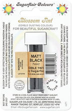 Sugarflair MATT BLACK Blossom Tint Edible Food Colouring Colour Dust Powder