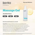 BodyMed Formulations Massage Gel, 8 oz. – Fragrance-Free, All-Natural Gel for Massage Therapy – Leaping Bunny Certified – with Arnica Extract & Jojoba – Non-Staining, & Paraben Free