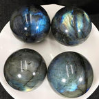 5-6CM/1.97-2.36inch Natural Crystal Ball Labradorite Sphere Moonstone Stone Crafts Polished Decorative Sphere Reiking Healing Crystals Ball Stone Fengshui Home Decoration(50-60mm, Labradorite)
