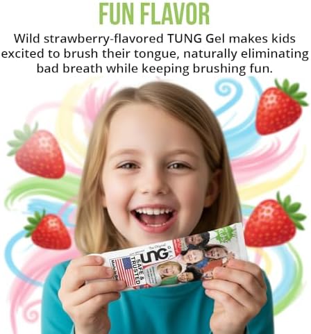 Tongue Cleaner for Kids, Childs Tongue Scraper, Kids Tongue Brush, Children’s Tongue Cleaner Brush, Tongue Scrubber, Made in America, Set of 2
