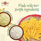 isiBisi Gluten-Free Penne Rigate Pasta, 2 LB - Artisanal Corn and Rice Noodles - Vegan, Non-GMO, Made in Italy