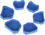 Dental Model Base Set Anself Dental Lab Former Base Kit Dental Impression Trays (6pcs Dental Model Base Set)