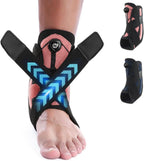 Ankle Brace for youth, Adjustable straps, strong Velcro, protect ankles, for basketball, football, volleyball, running, for left & right, Men US 8, Women US 9.5(Pink) (M)