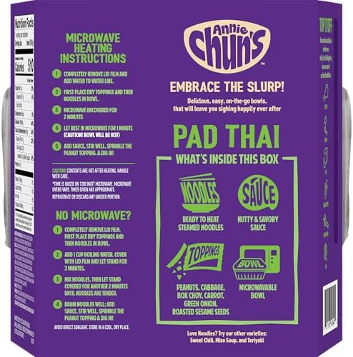 Annie Chun's Pad Thai Noodle Bowl, 8.52 oz (Pack of 1)