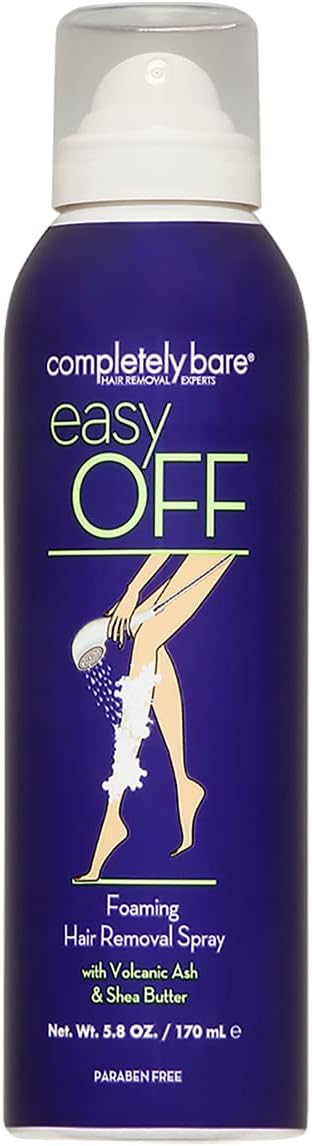 completely bare easy OFF Foaming Hair Removal Spray - Moisturizing Shea Butter & Aloe Vera