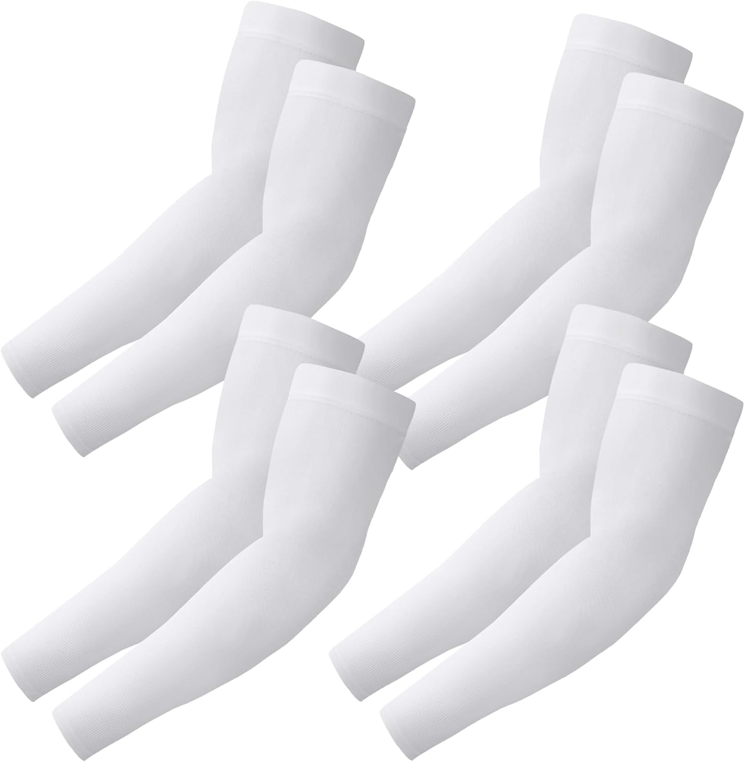 4 Pairs Arm Sleeves to Cover Arms for Men & Women,UV Sun Protection,Cooling Sports Compression,Tattoo Cover Up Sleeve