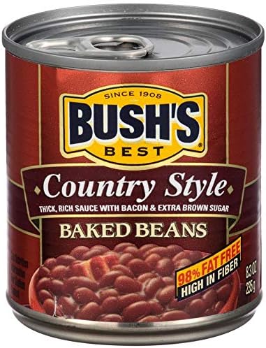 Bush's Best 3 Original Baked Beans, 3 Country Style Baked Beans, 8.3 Oz Variety Pack, 1 CT