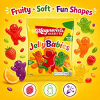 Maynards Bassetts Jelly Babies Sweets Bag 130g (Pack Of 12)