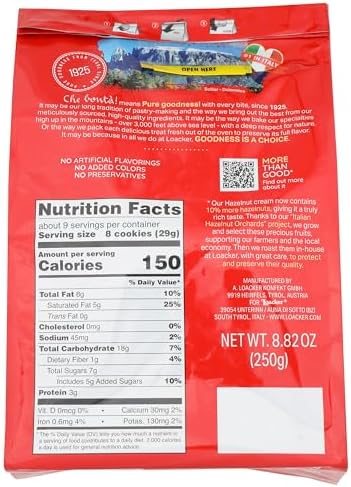 Loacker, Wafer Minis Hazelnut, 8.82 Ounce