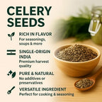 SPICY PANTRY Celery Seeds 4 oz – Whole, Aromatic Spice for Pickling, Salad, Dressings, Soups and Spice Blend – Bold Earthy Flavor, Antioxidant-Rich, Supports Digestion