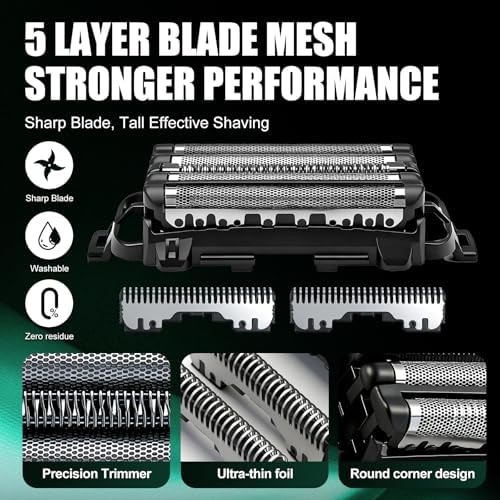 Replacement Inner Blades & Outer Foils WES9032P Compatible with Panasonic ARC5 shavers ES-LV97-K, ES-LV67-K, ES-LV95-S, ES-LV65-S (1pack)