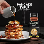 Sugar Free Pancake Syrup Zero Calories and Fat Free, 10.6 FL OZ - No Sugar Pancake Syrup Dessert Topping Gluten-Free, Non-GMO, Vegan and Keto Friendly - ServiVita