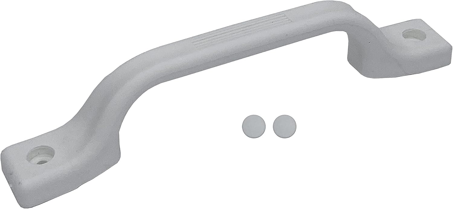 Plastic Grab Handle-Entry Door Assist Bar for RV, Trailer, Camper, Motor Home, Cargo Trailer, Boat-OEM Replacement (White)