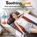 Full Body Massage Mat with Heat, Multiple Modes Neck Massager, Detachable Massage Mats for Full Body, Massage Pad Full Body with 9 Speed Settings and 10 Vibrating Motors for Office Home Use