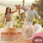 Hearing Amplifier Set - Mini ITC (In-The-Canal), In Ear Personal Hearing Amplification and Digital Sound Enhancer PSAD (Pair) Extra Small Upgraded Second Generation Design by MEDca