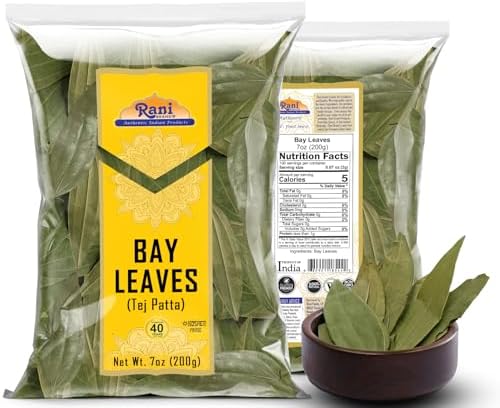 Rani Bay Leaf (Leaves) Whole Spice Hand Selected Extra Large 7oz (200g) ~ All Natural | Gluten Friendly | NON-GMO | Kosher | Vegan | Indian Origin (Tej Patta)