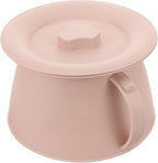 GANAZONO Chamber Pot with Lid Portable Urine Bucket Spittoon Bedpan for Elderly Women Men Lightweight Durable Plastic Toilet Pot 8.66X8.66X5.31 Inches