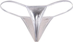ohyeahlady Womens Sexy G-String Thongs Leather Bikini Panties Micro Underwear Low Rise T-Back Lingerie Underpants Plus Size