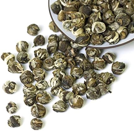 GOARTEA - Jasmine Dragon Pearls - 4Pcs 250g / Total 35.2oz Supreme Grade - Jasmine Pearl Green Tea - Chinese Green Tea Loose Leaf
