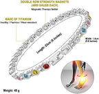 JEROOT Titanium Steel Magnetic Anklets Bracelets for Women, Magnetic Anklet for Women with 3500 Gauss Magnets, Adjustable Women's Anklet for Jewelry Gift