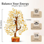 Citrine Crystal Tree - Feng Shui Decor - Chakra Tree - Spiritual Items - Home Decoration - Gemstone Tree - Crystals - Crystal Decor - Home Office Decor - Citrine Crystal Stone - Good Luck Gifts