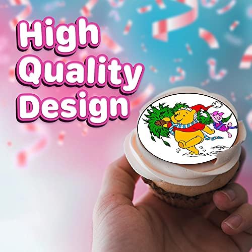 30 x Cupcake Toppers - Honey Bear Inspired Collection of Edible Cake Decorations | Uncut on Icing Sheet